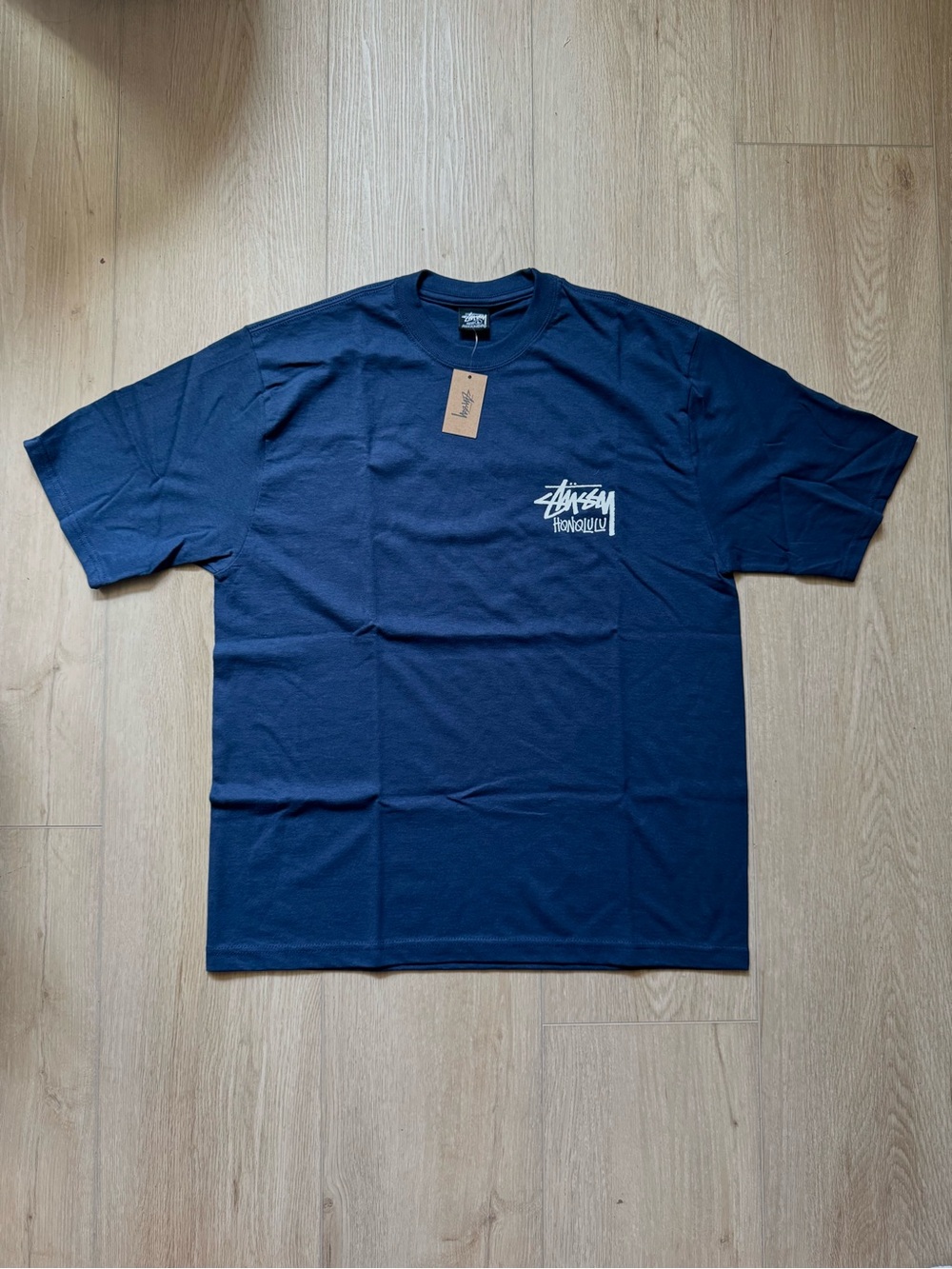 NWT Stussy Honolulu Chapter Tee - Navy Blue - Large